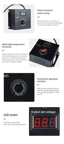 Electronic Motor Electric Drill Speed Controller Electric Furnace Thermolator